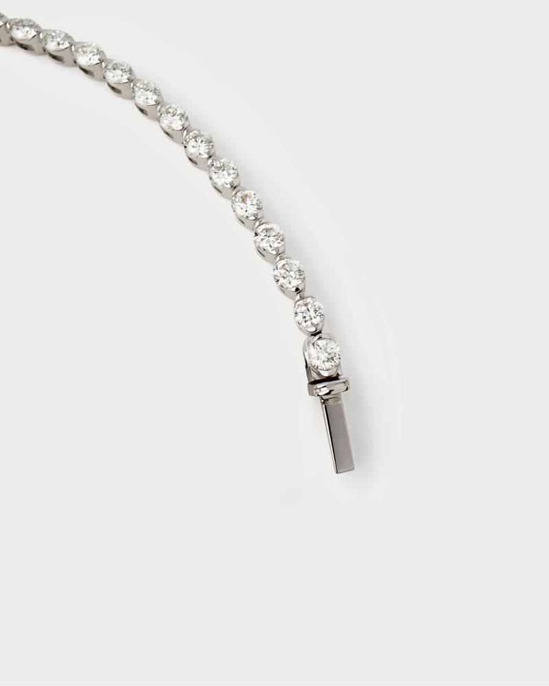 Bracciale tennis Smash - 
  
    Oro bianco 18K / Placcatura in argento rodiato
  
