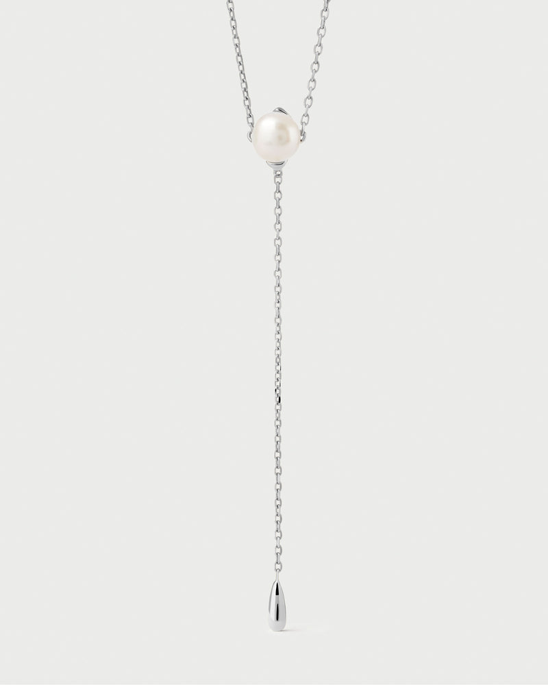 Tie-Halskette aus SterlingPerle.