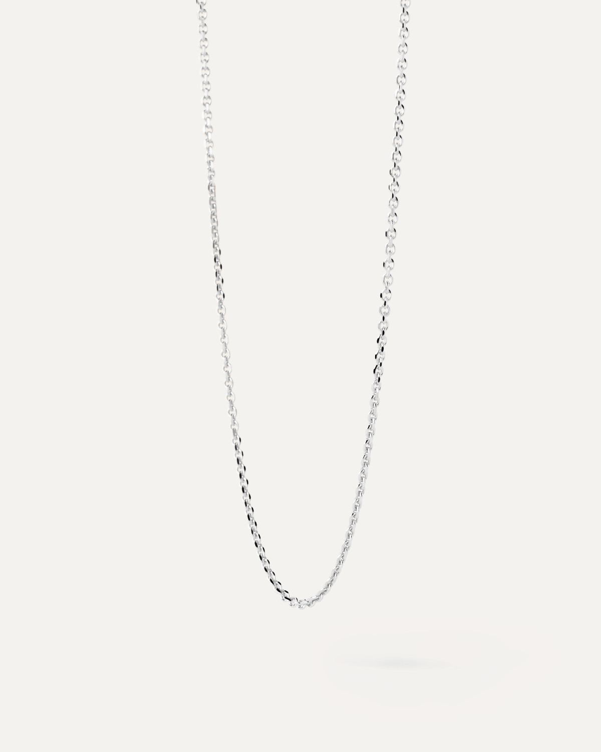 Essential silver chain necklace 
  
    Rhodium Plating
  
