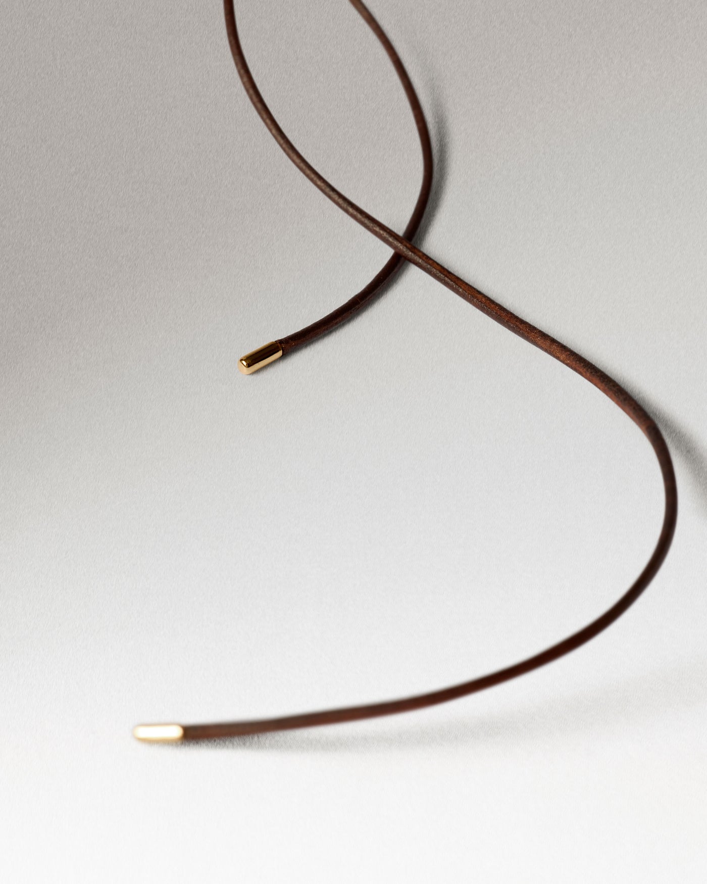 Adjustable brown cord necklace. | Moka Cord Necklace | PDPAOLA