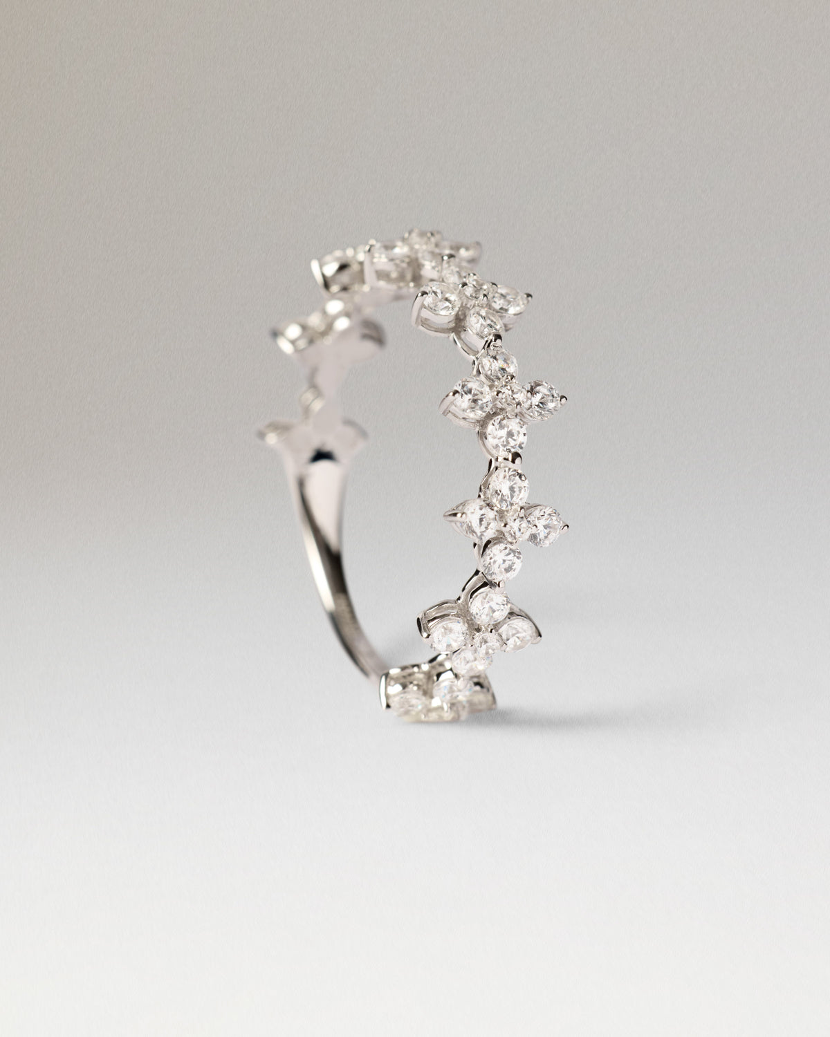 Diamonds and White Gold Maggie Ring - Diamonds / 18K White Gold