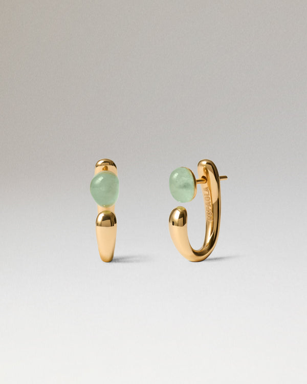 Green aventurine nova earrings
