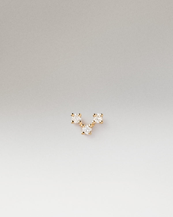 Diamonds and gold Nolita Single Earring