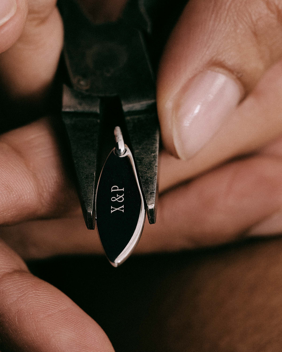 Seed Engravable Pendant - Rhodium Plating