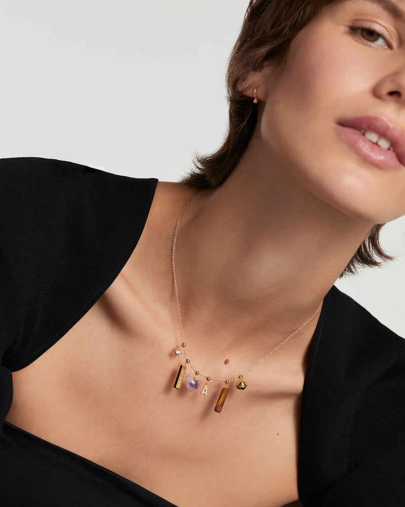 Daddy Charm - 
  
    Sterling Silver / 18K Gold plating
  
