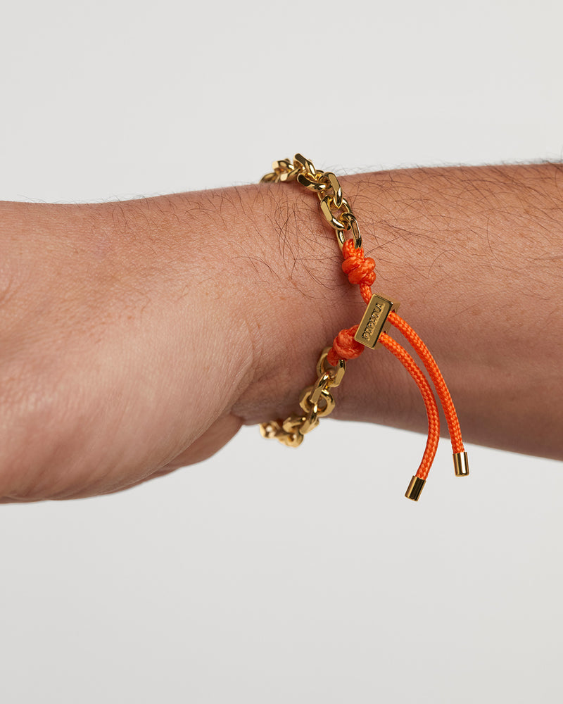 Tangerine Essential Rope and Chain Bracelet - 
  
    Brass / 18K Gold plating
  
