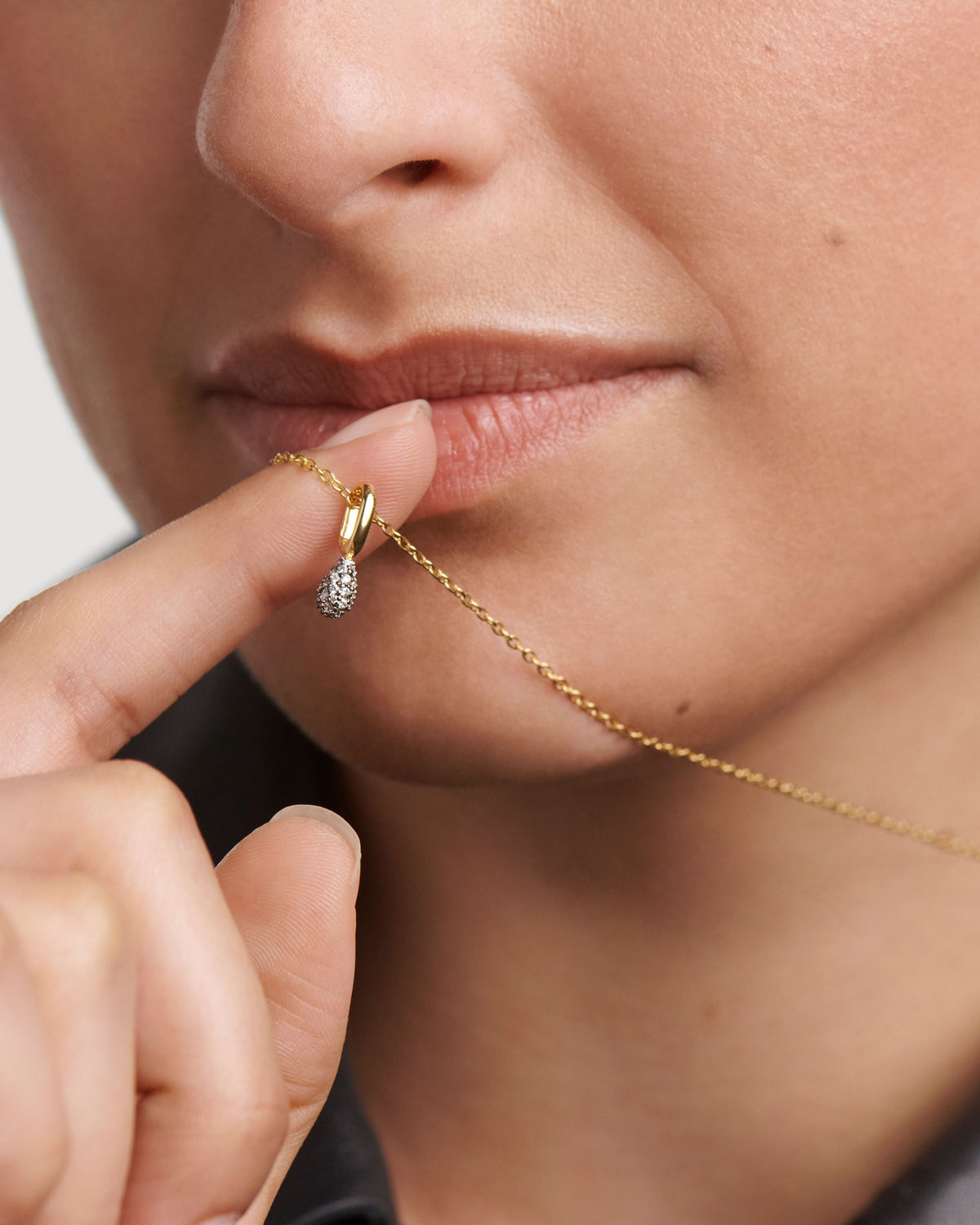 Collana Pavé Lava - Placcato Oro 18K