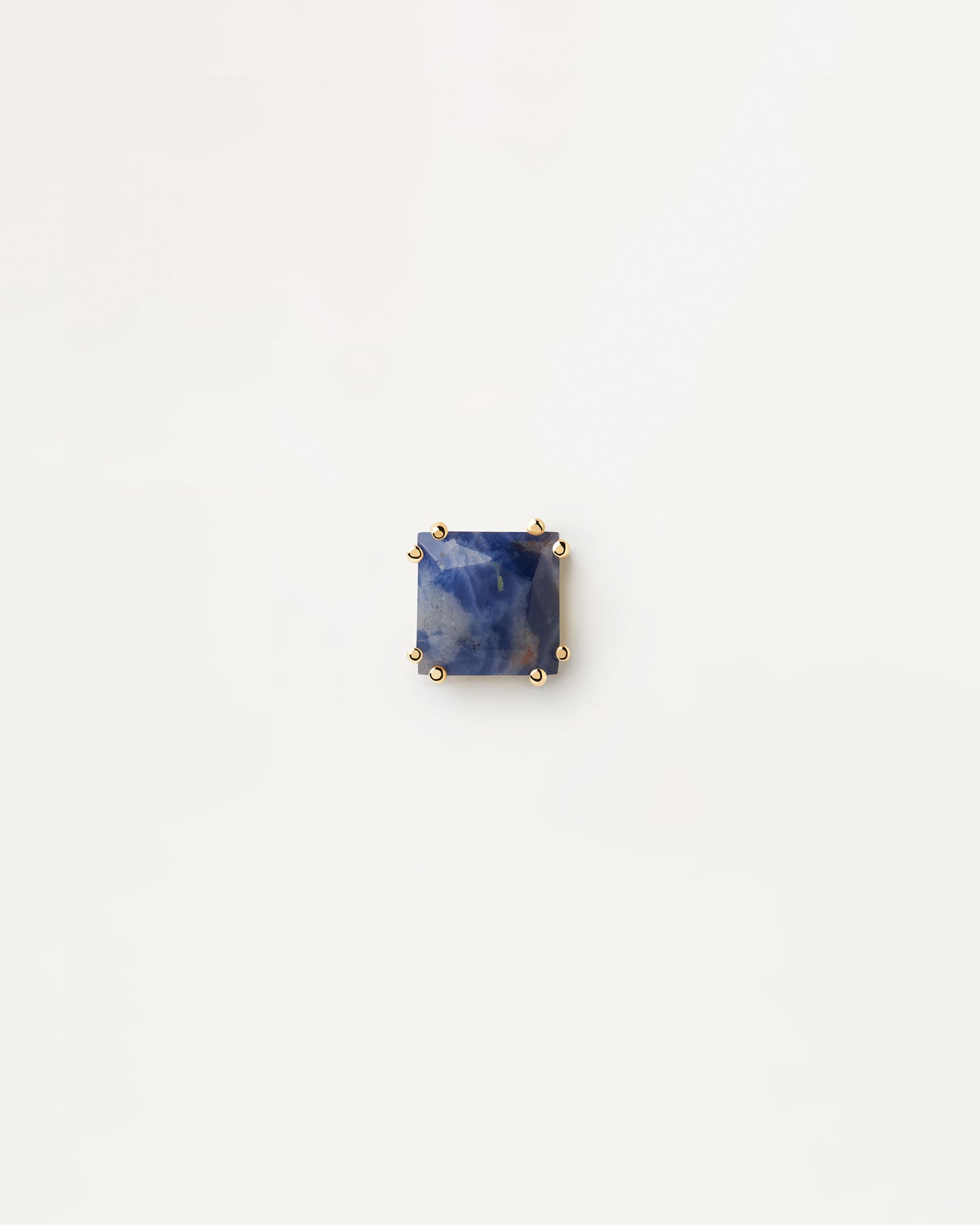 Suki Sodalith Piercing Ohrringe - 
  
    Natürlicher Edelstein / 18K Vergoldet
  
