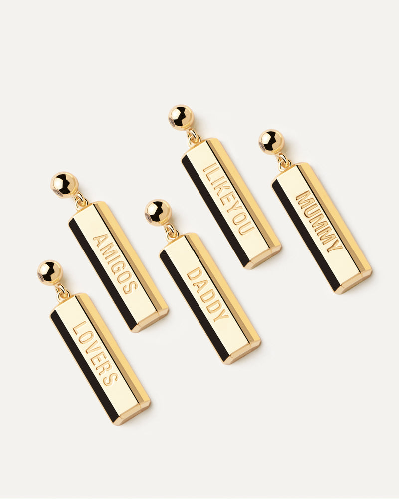 Daddy Charm - 
  
    Sterling Silver / 18K Gold plating
  
