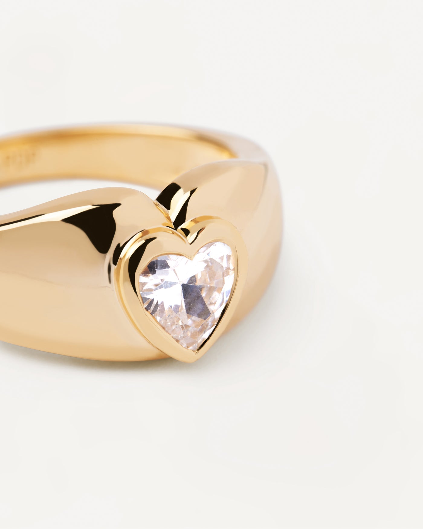 Bright Heart Ring - 
  
    Sterling Silver / 18K Gold plating
  
