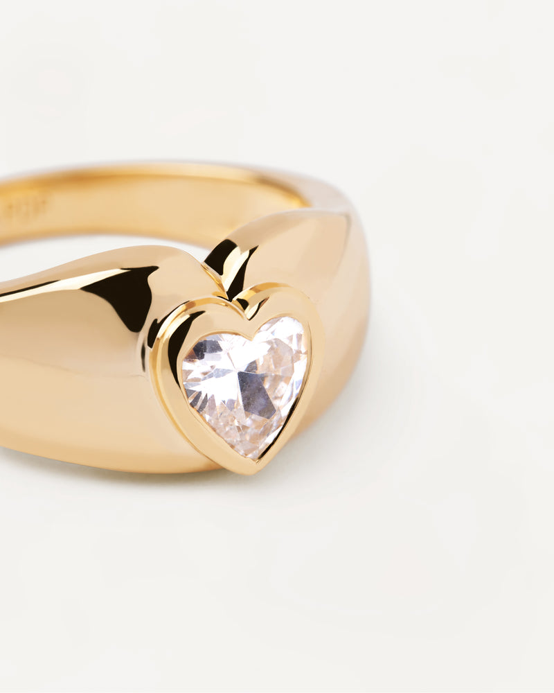 Bright Heart Ring - 
  
    Sterling Silver / 18K Gold plating
  
