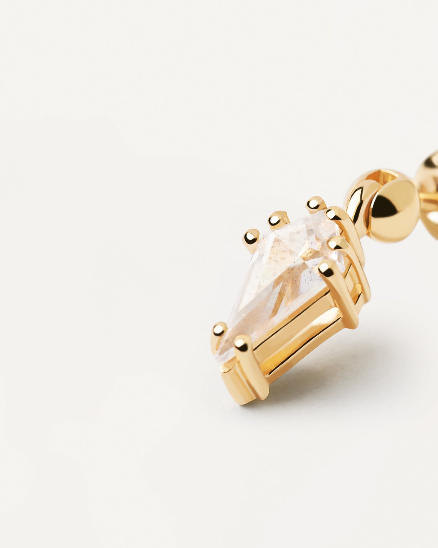 Boucle d'oreille individuelle Lua - 
  
    Argent / Placage Or 18 Ct
  
