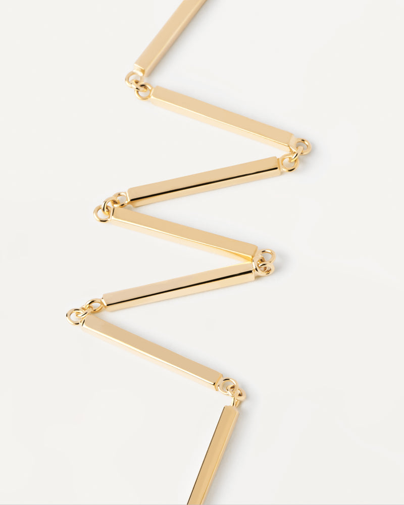 Bar Chain Necklace - 
  
    Sterling Silver / 18K Gold plating
  
