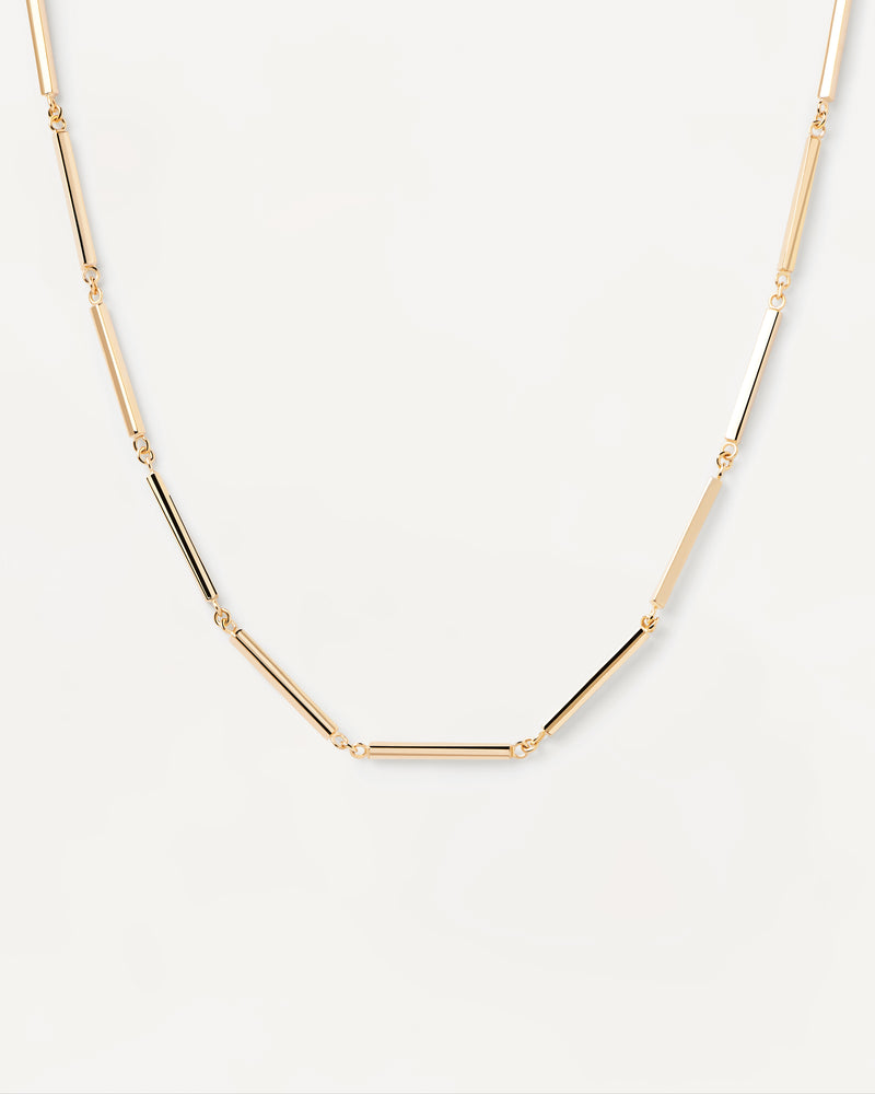 Bar Chain Necklace - 
  
    Sterling Silver / 18K Gold plating
  
