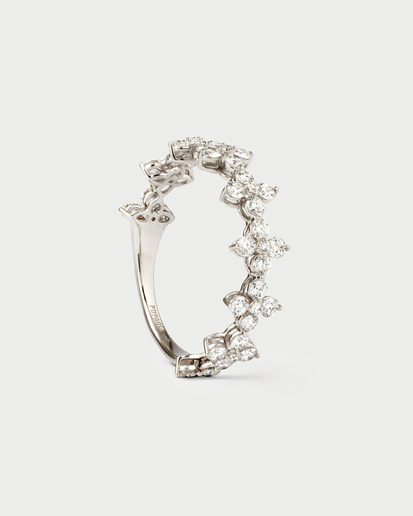 Anello Maggie in diamanti e oro bianco