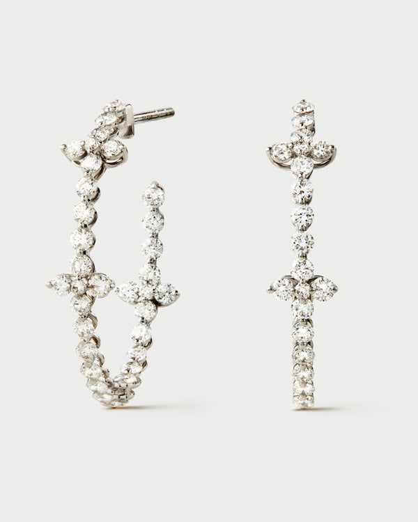 Orecchini Maggie in diamanti e oro bianco
