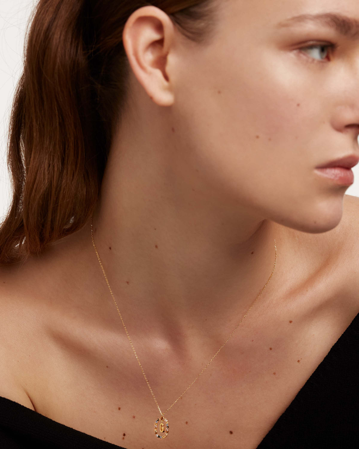 Collana con lettera G - Placcato Oro 18K