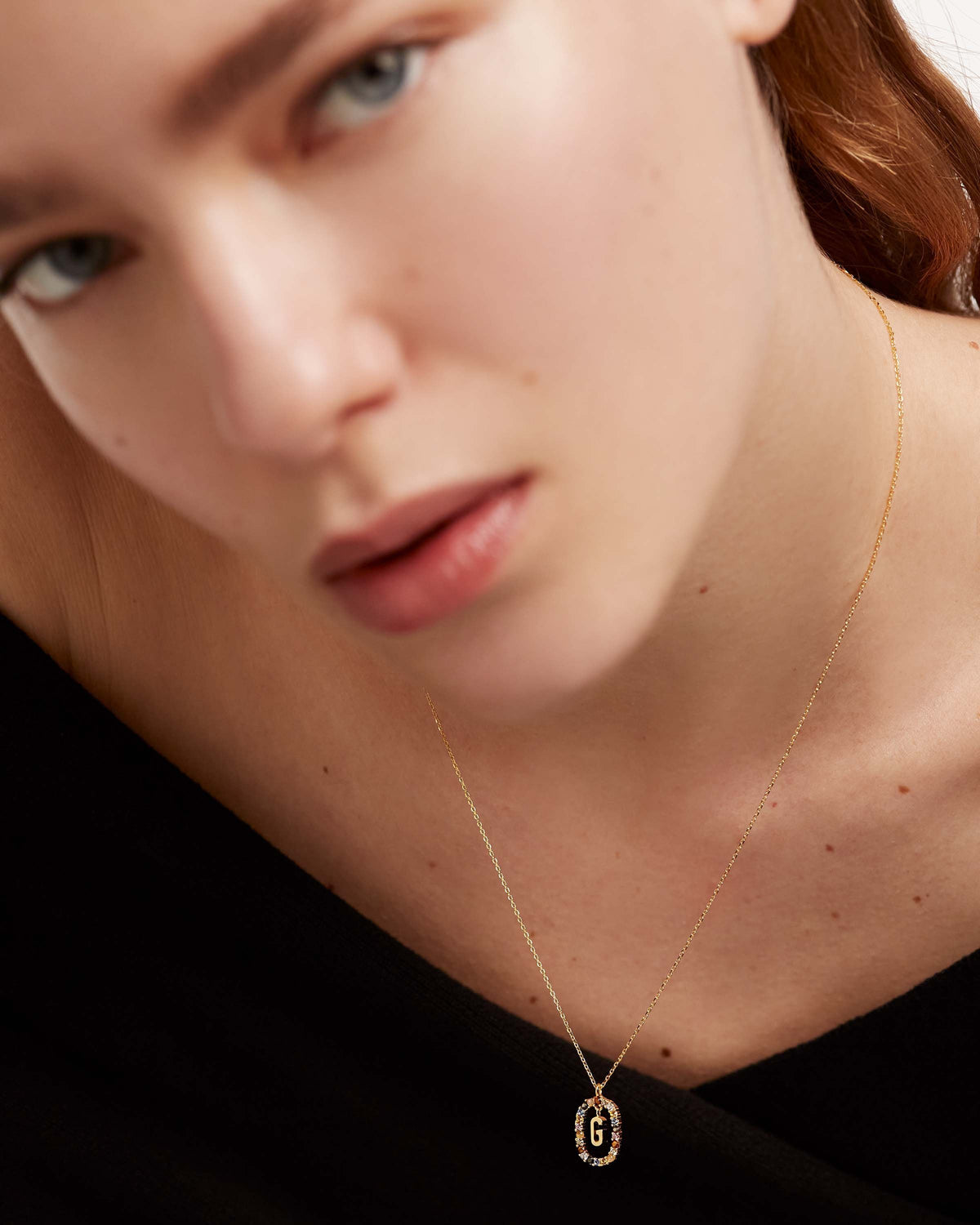 Collana con lettera G - Placcato Oro 18K