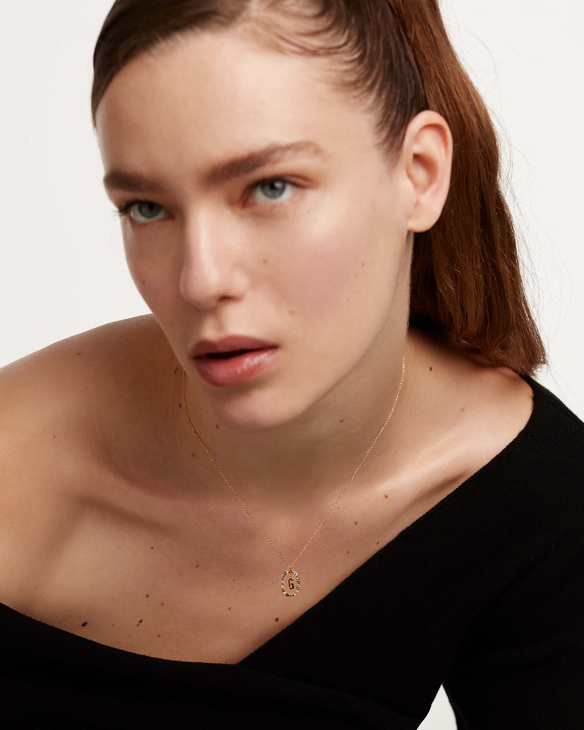 Collana con lettera G - Placcato Oro 18K