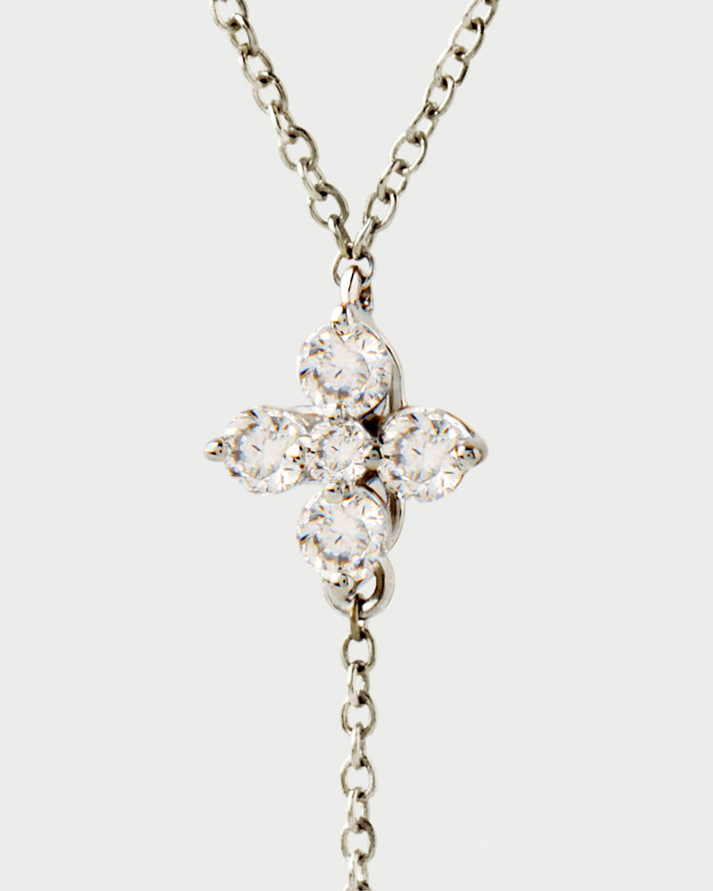 Maggie Halsketten aus Diamanten und Weißgold - 
  
    Diamant - Lab-grown / 18K Weißgold
  
