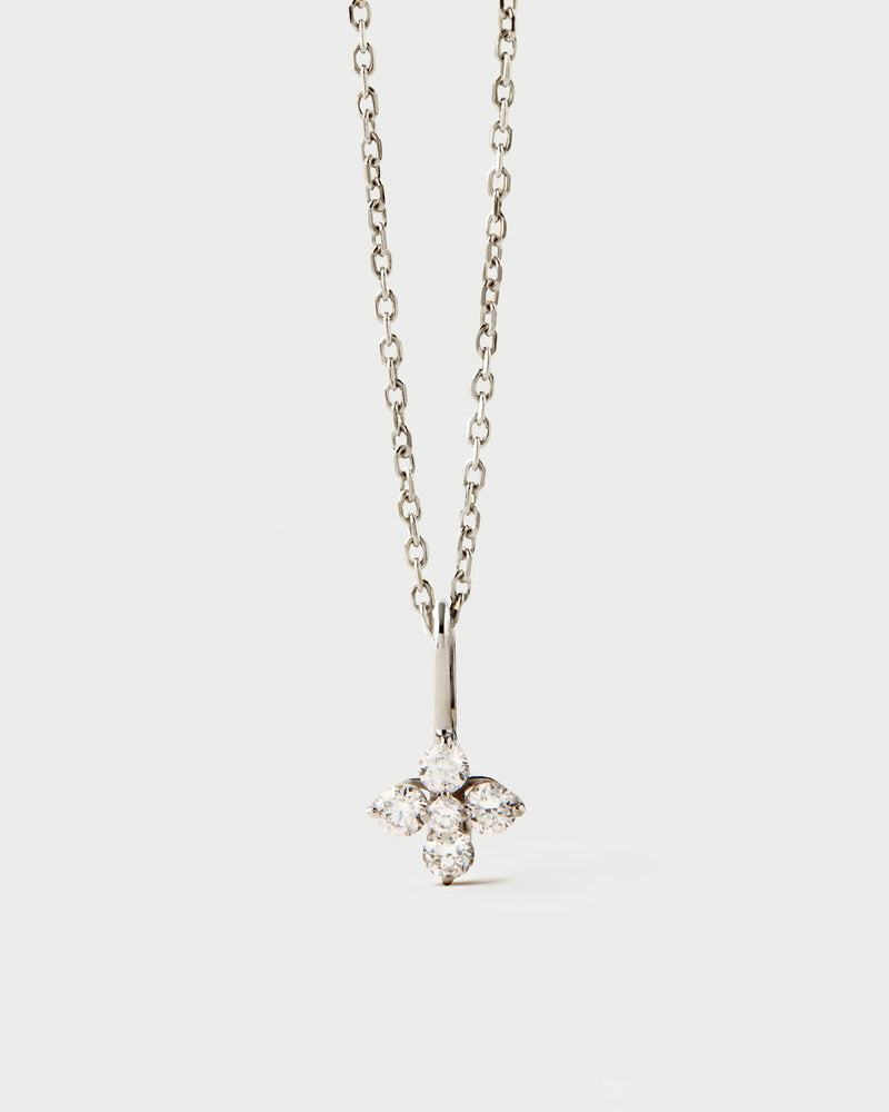 Maggie Solitary Anhänger aus Weißgold mit Diamanten - 
  
    Diamant - Lab-grown / 18K Weißgold
  
