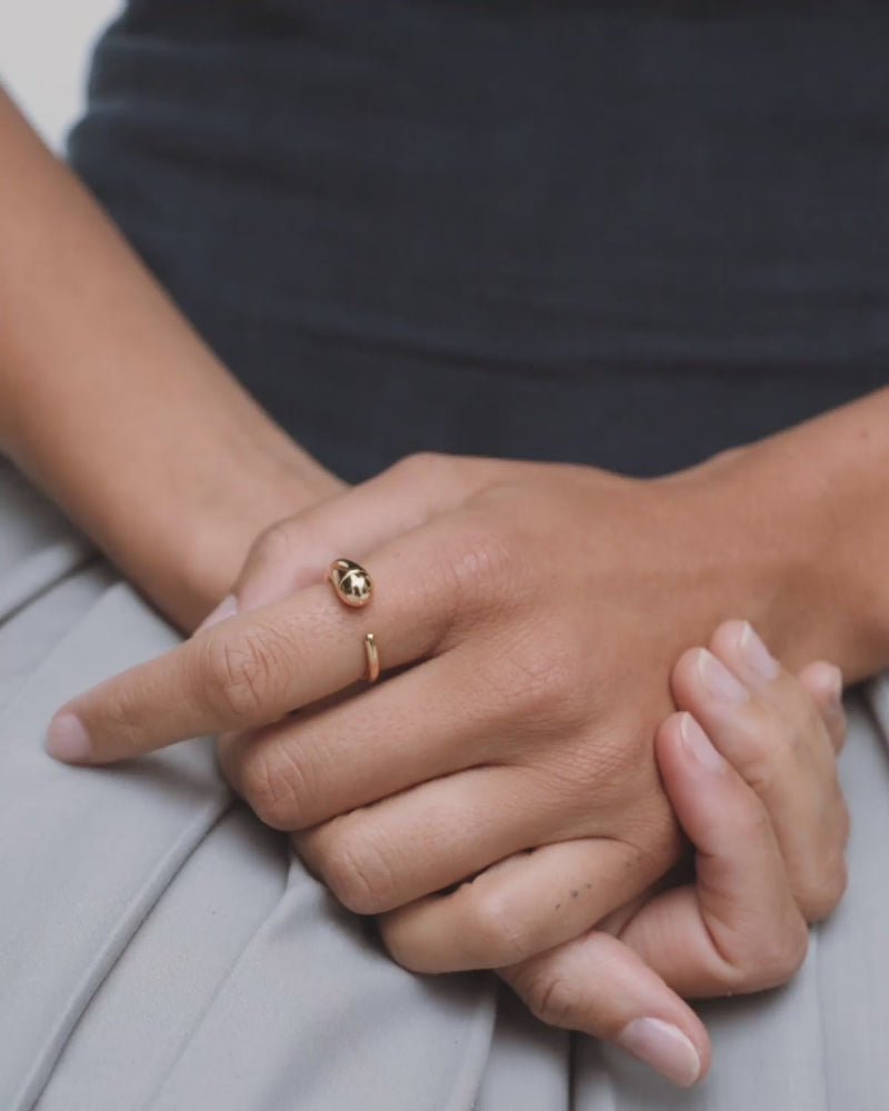 Loop ring - 
  
    Silber / 18K Vergoldet
  
